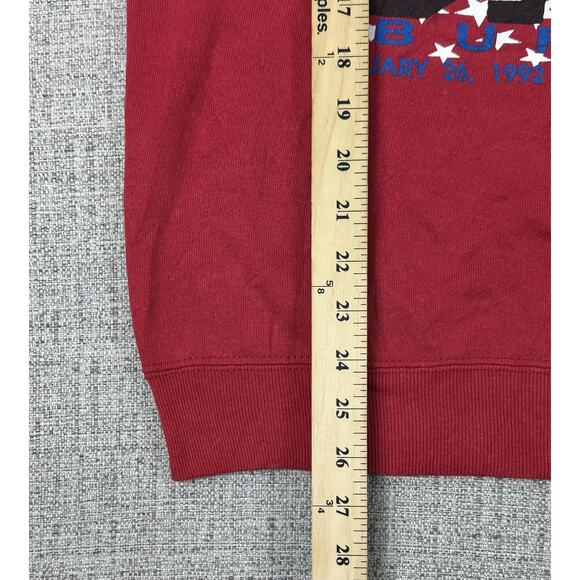 Vintage Buffalo Bills Sweatshirt Large Red NFL Super Bowl Tultex 1992 AFC Champs - Picture 5 of 11